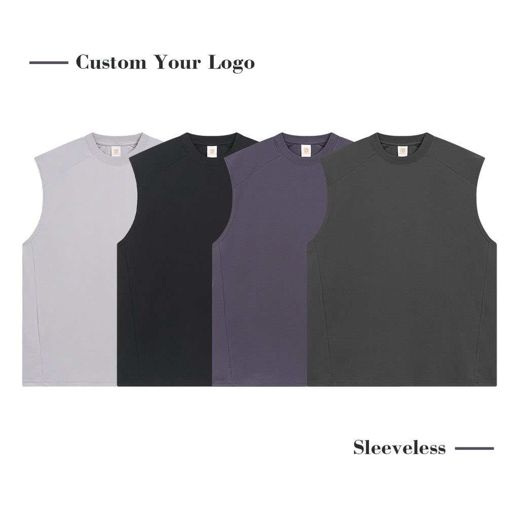 Wholesale Black Cooling Sleeveless Sublimation Blanks Oversized Screen Print Short Sleeve Eavy Weight Fashion T-Shirts for Men
