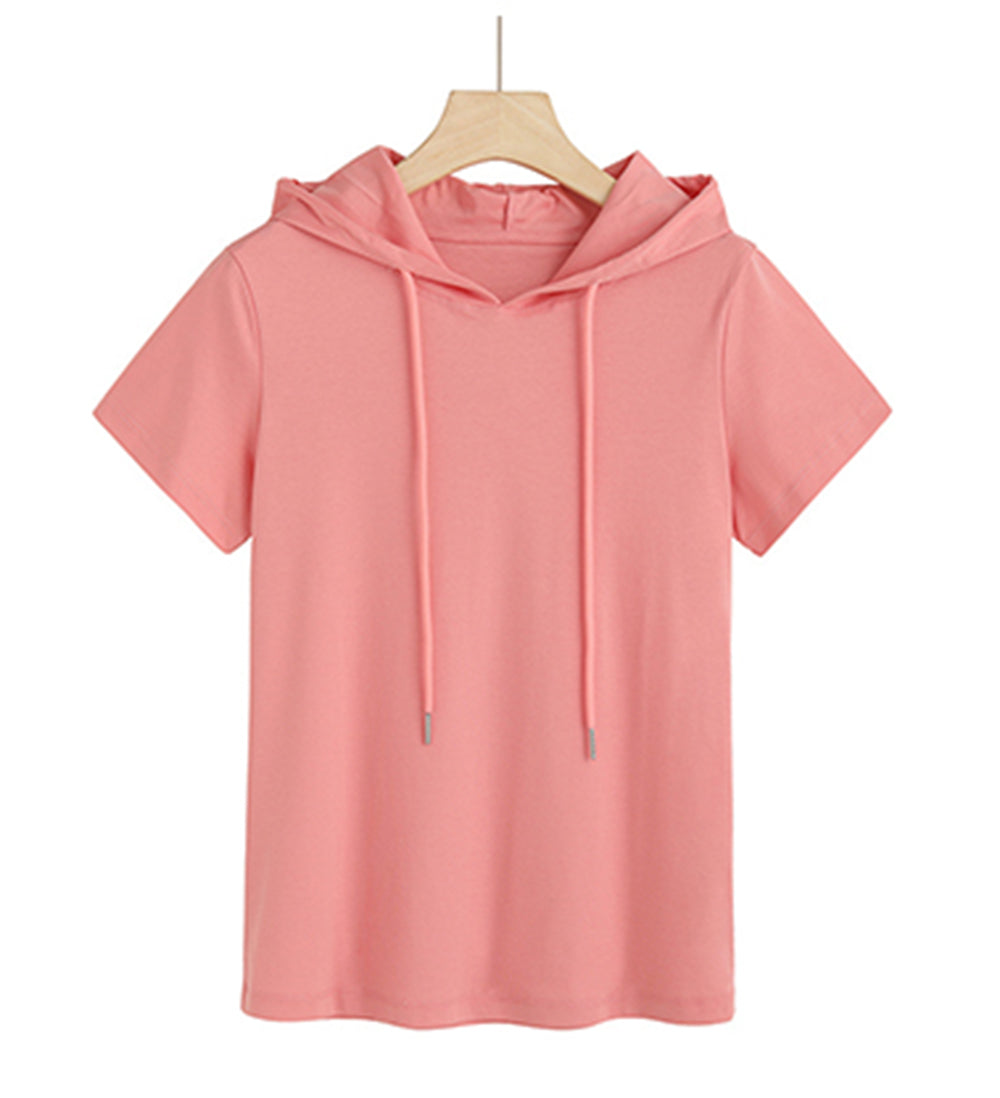 American Style You Can Customize Your Favorite Pattern 7 Color Cotton Hooded Women's Sleeved Thin Plain Oversized Hoodie