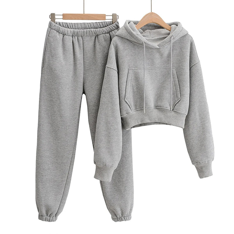 American Style Casual Hooded Pullover Hoodie and Sweatpants Set Suit Blank Hoodies High Quality Hoodie Fall and Winter Style