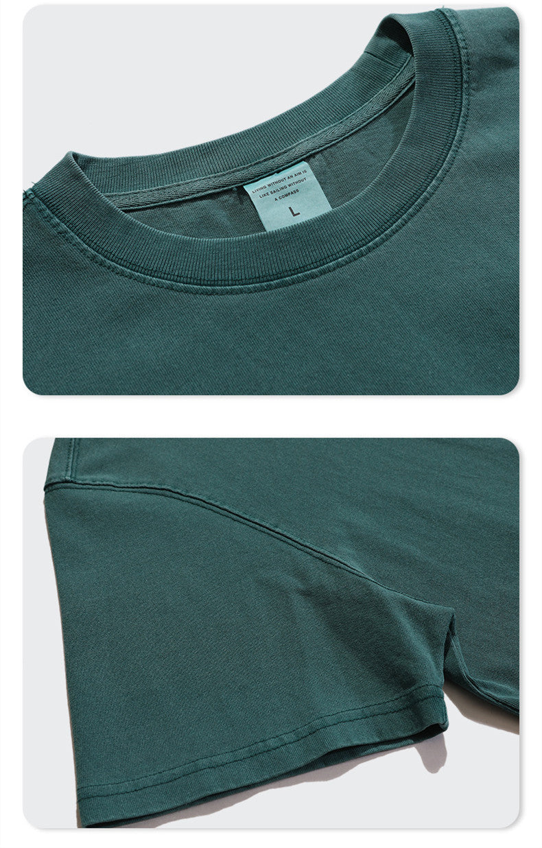 Wholesale 100% Cotton Custom Acid Wash Streetwear Heavyweight Blank Vintage Men Tshirts High Quality