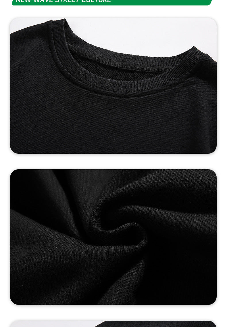 Wholesale Multicolored Heavyweight Plus Size Crewneck Blank Pullover Distressed Embroidery High Quality Hoodie Streetwear