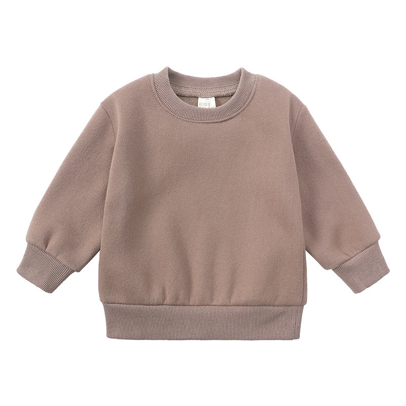 Children's Hoodies Streetwear Fleece High Quality Blank Pullover Round Neck Custom Puff Print Distressed Embroidery Hoodie