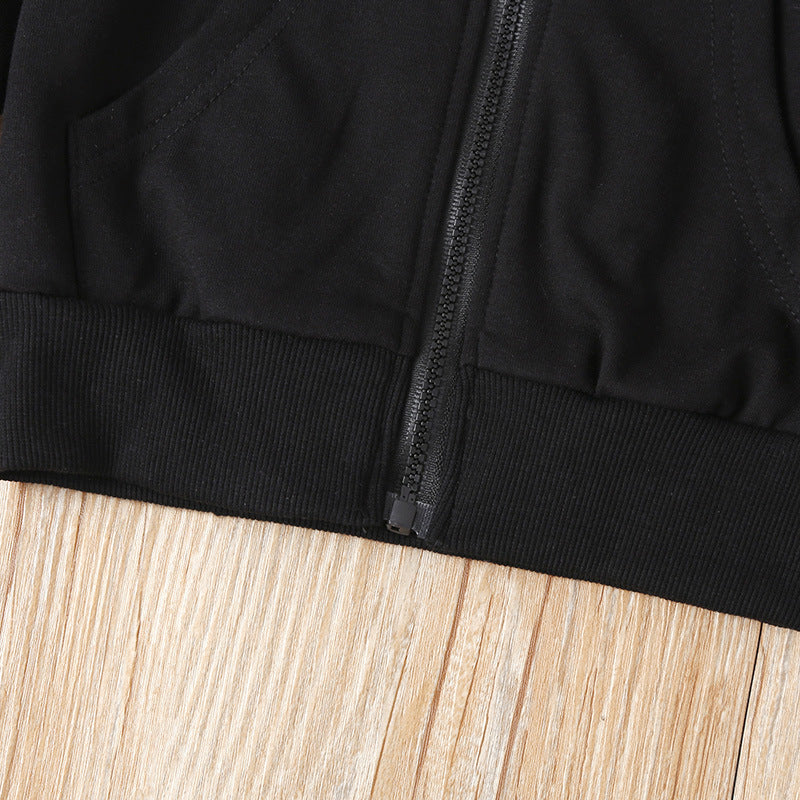 100% Cotton High Quality Custom Blank Streetwear Distressed Embroidery Heavyweight Drop Shoulder Winter Thick Children's Hoodie