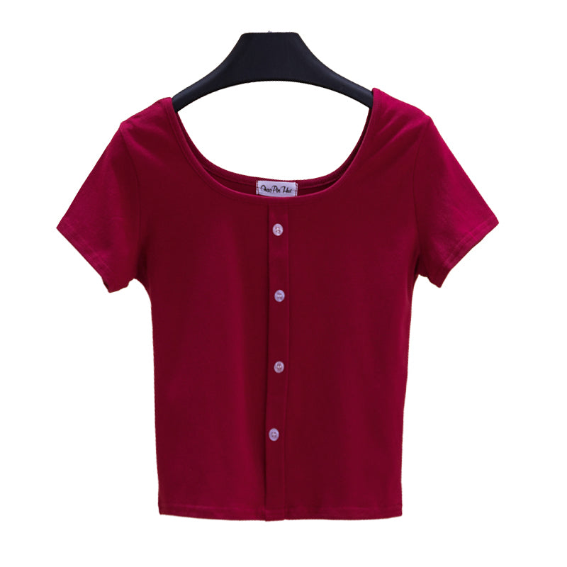Manufacturers Cropped Tshir Casual Eco-friendly Customized Embroidered logo t Shirts American Design Crop Top for High Quality