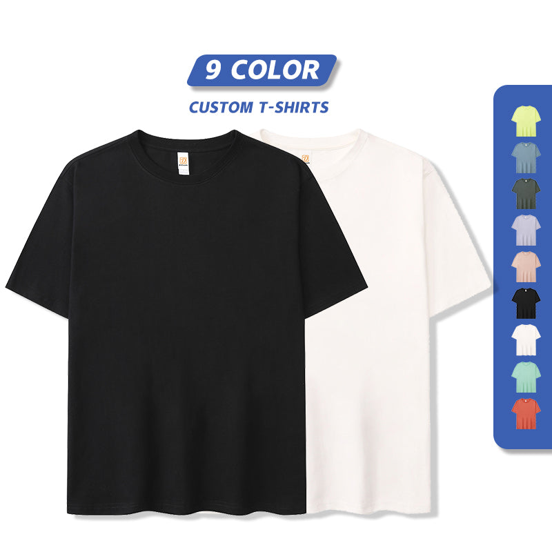 Oversized Men's T-shirts High Quality Drop Shoulder Heavy Cotton Short Sleeve Custom Plain Tshirts for Printing