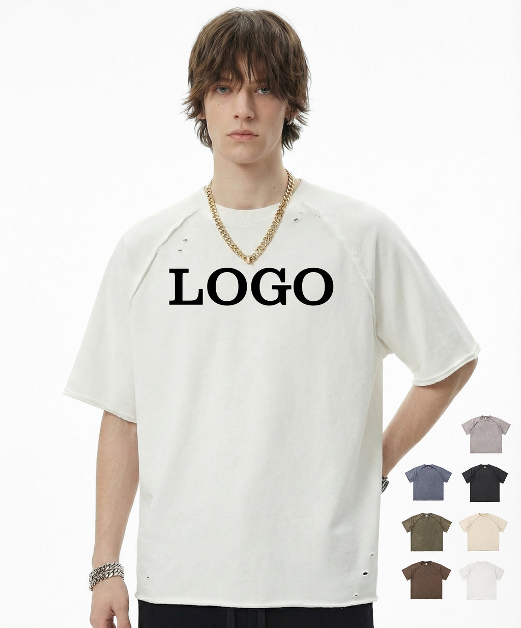 T-shirt Manufacturer Custom Streetwear Fashion Summer New Design High Quality Embroidery logo Crew Neck 100% Cotton Tshirt