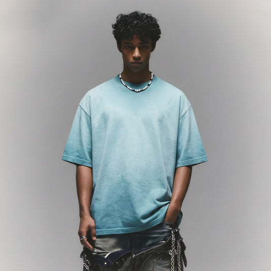 Men's T-shirts Drop Shoulder 2026 Summer New Design High Quality 100% Cotton Acid Wash Streetwear Vintage Wholesale T-shirts