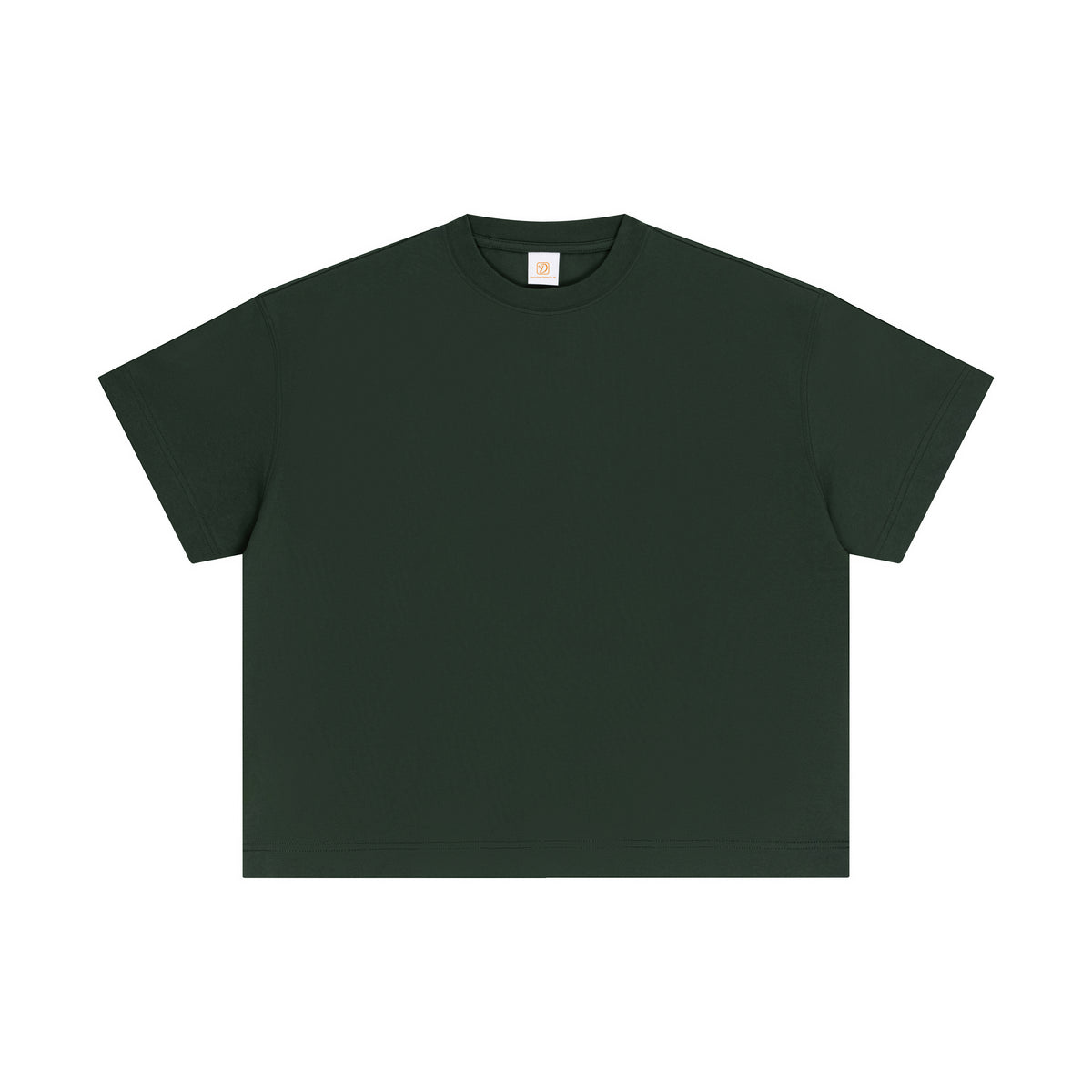 Customized T Shirts Round Neck with Dropped Shoulders Boxy Style Plain Color Loose Fitting Short Sleeved T Shirt Unisex