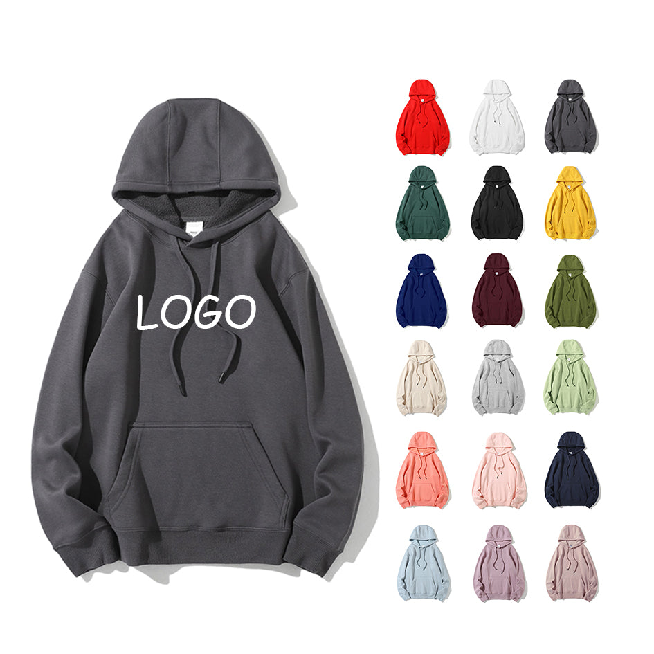 Clothing Manufacturer Blank Custom Oversize Heavyweight Sublimation Puff Print Pure Color Polar Fleece Mens Hoodies