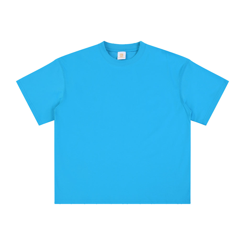 Men's T-shirts Ribbed Collar High Quality Custom logo Raw Edge Cool Touch O-neck Blank Streetwear Dtf Transfers for t Shirts