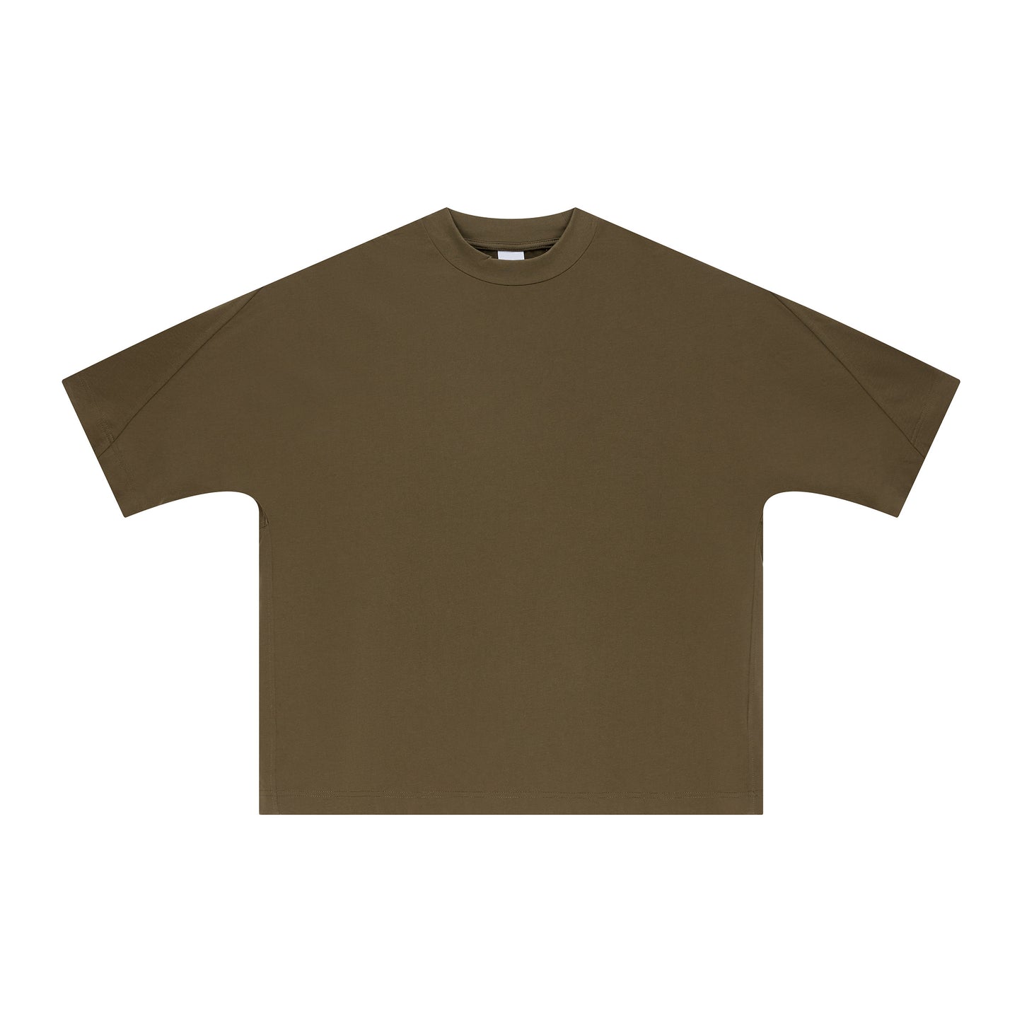 Streetwear Boxy Patchwork Tshirt 100% Cotton High Quality Customized Pure Color Fashion Casual Customized Men's T-shirts