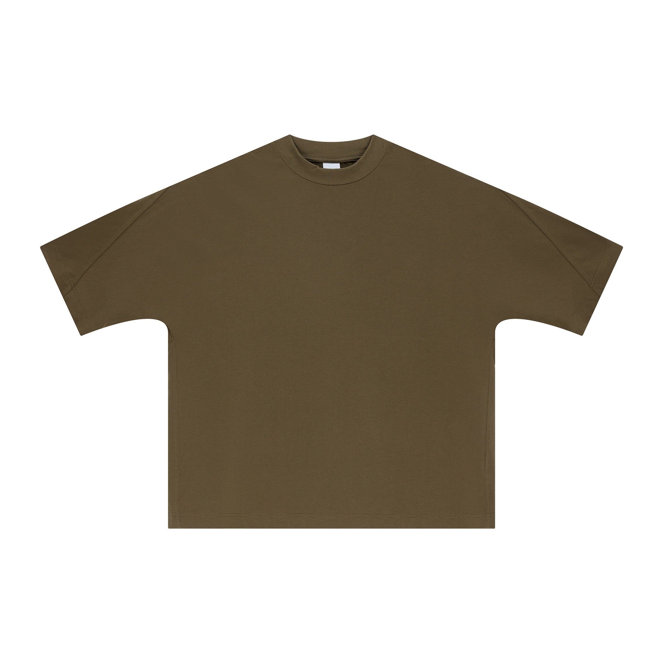 Streetwear Boxy Patchwork Tshirt 100% Cotton High Quality Customized Pure Color Fashion Casual Customized Men's T-shirts