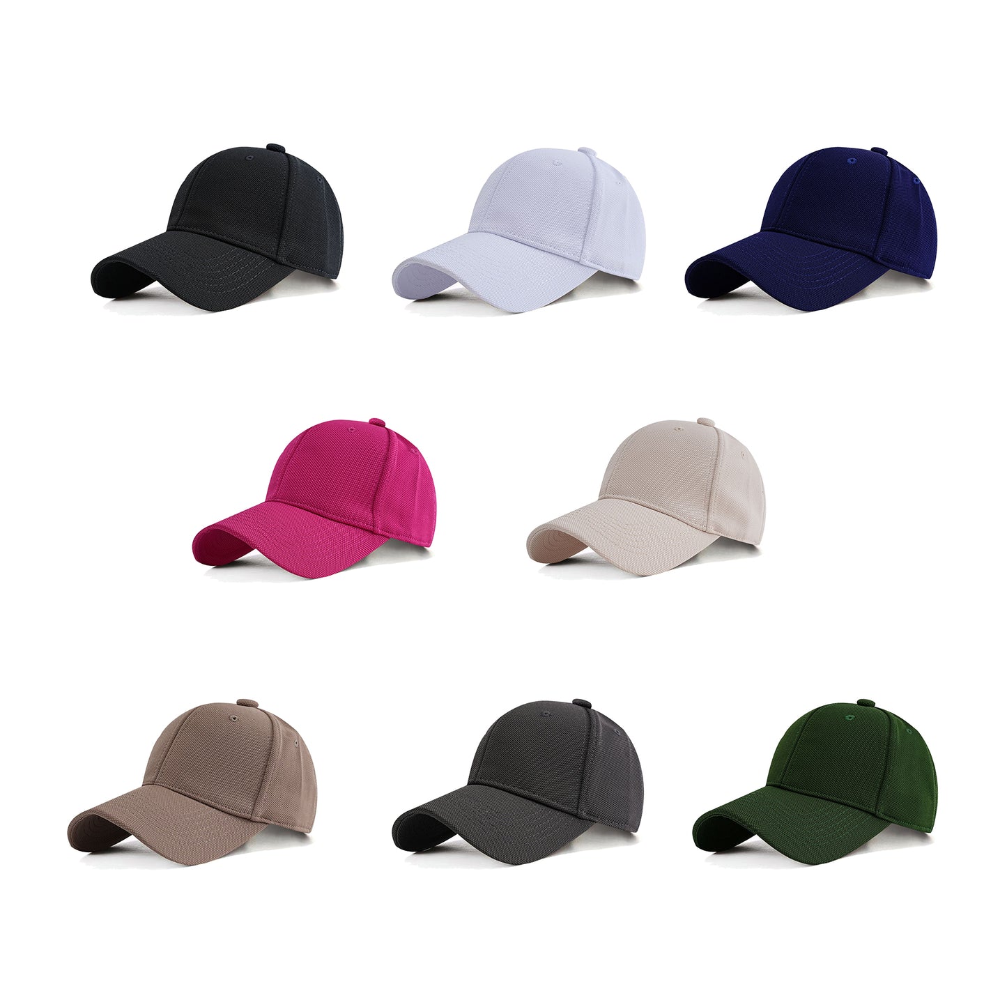 Casual Custom Caps Streetwear logo High Quality Pure Color Blank Polyester Unisex Baseball Personalized Wholesale Sport Caps