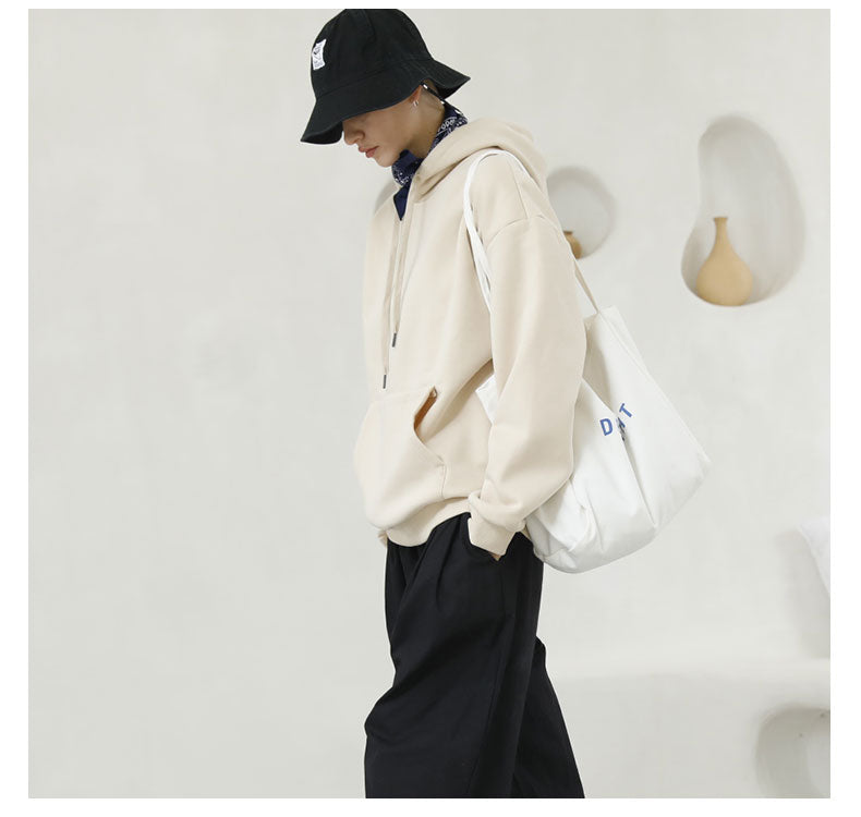 Drop Shoulder Fleece Heavyweight Puff Printing Hoodie Unisex High Quality Streetwear Polyester and Cotton Blank Black Hoodie