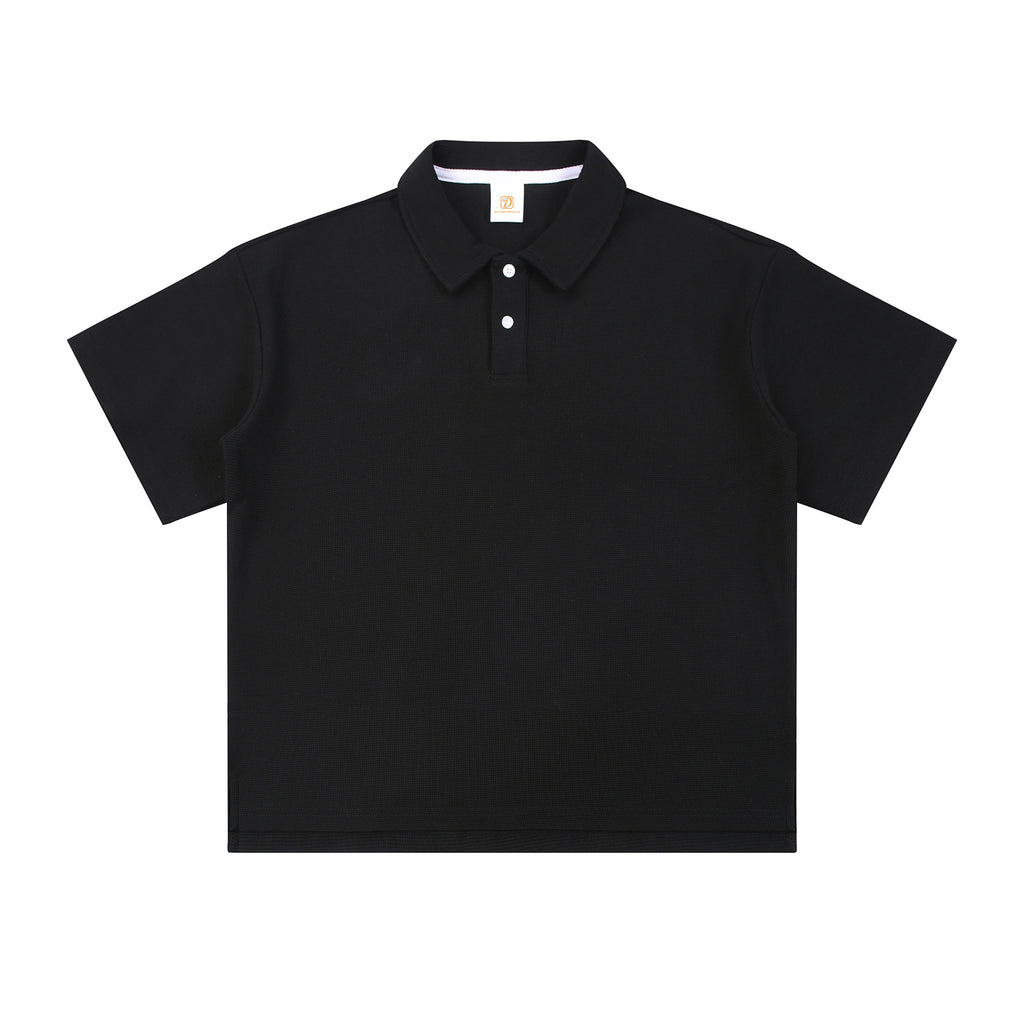 Heavyweight T-shirt Streetwear Stand Collar Polyester/Cotton Custom T-shirt High Quality Embroidery logo Personalized T-shirt
