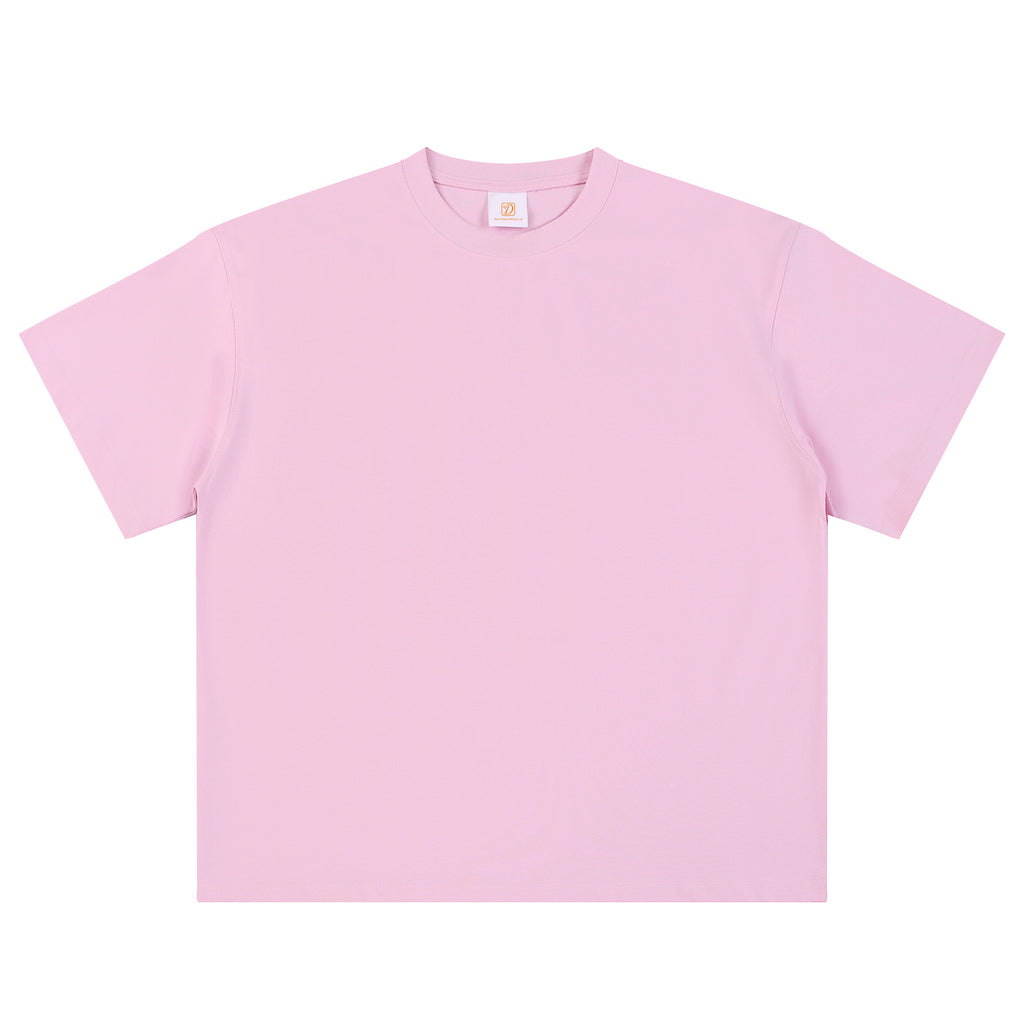 100% Cotton T-shirt Casual Custom Heavyweight Summer New Design O-neck Blank Boxy High Quality Heat Transfers for T-shirts