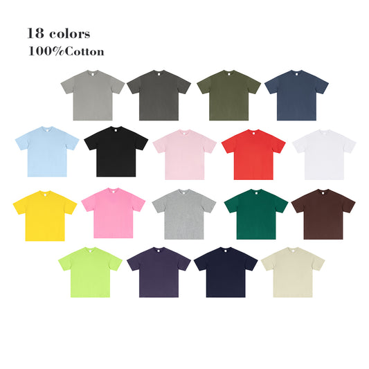 High Quality High Quality Heavy Cotton Custom Bulk Streetwear Blank Sublimation Loose FashionHeat Transfers for T-shirts