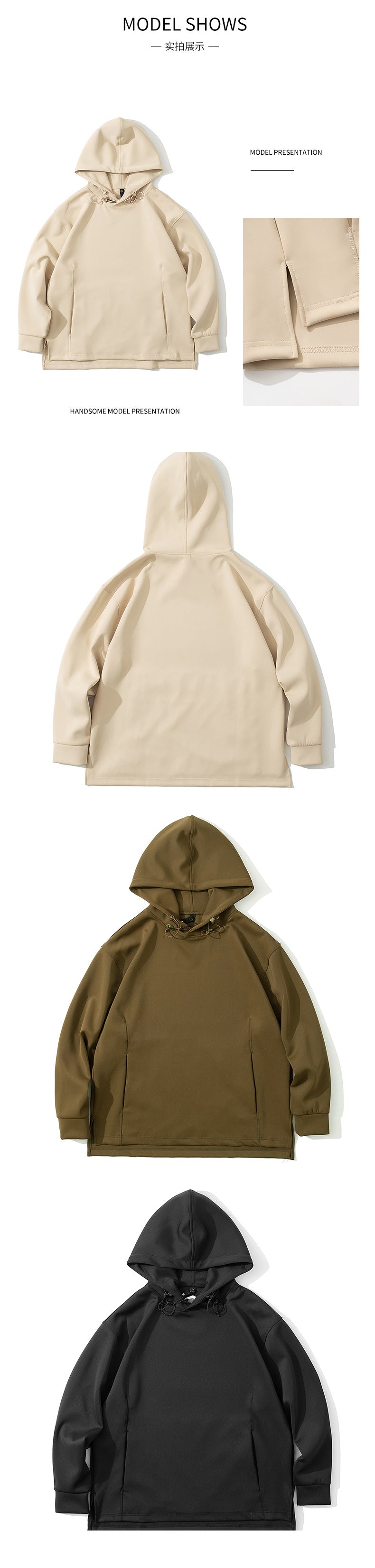 Plus Size Heavyweight Blank Hoodie Unisex High Quality Custom Puff Print Relaxed and Loose Fashion Thick Hoodies and Sweatshirts