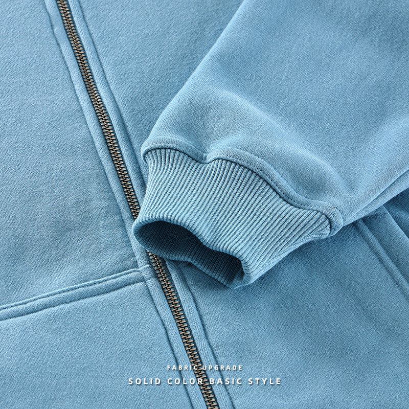 Heavyweight Polar Fleece Unisex High Quality Wireless Double Zipper Oversized Sublimation Streetwear Hoodie