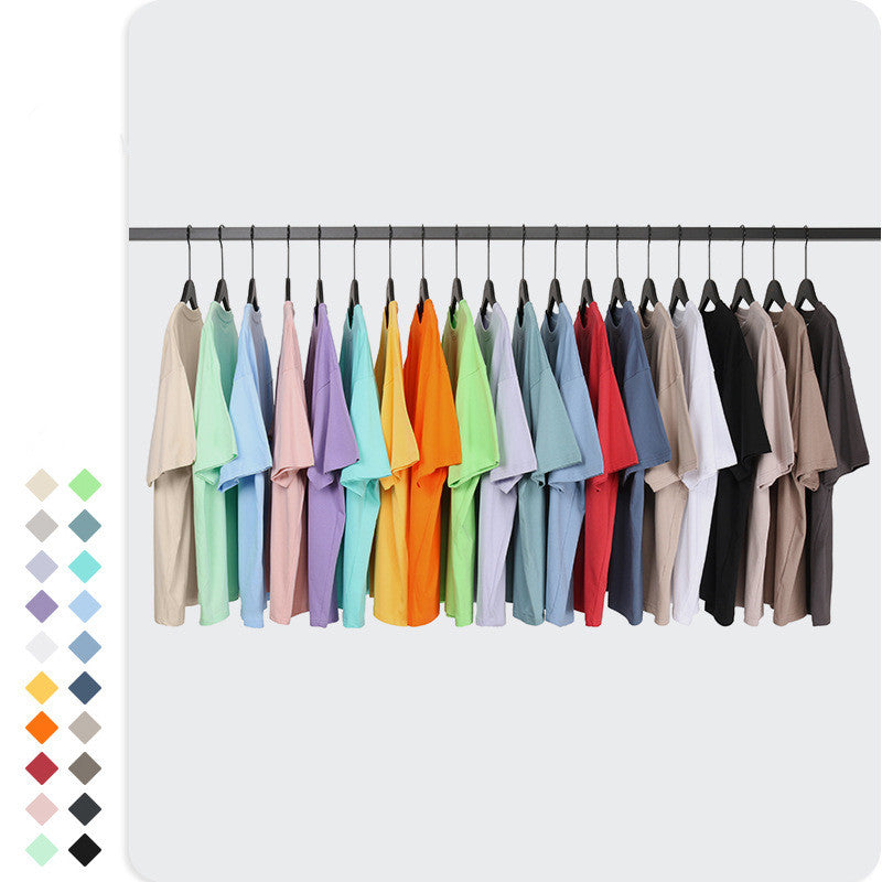 Streetwear Custom logo Tshirt Heavyweight Multi Color Distressed Embroidery 100% Cotton Fashion Dtf Transfers for t Shirts