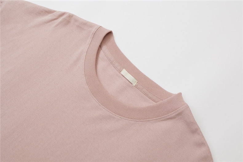 Oversized Oversized Loose Pocket Half Sleeve Heavyweight Blanks Round Neck Custom Puff Print Multicolored Fashion T-shirts