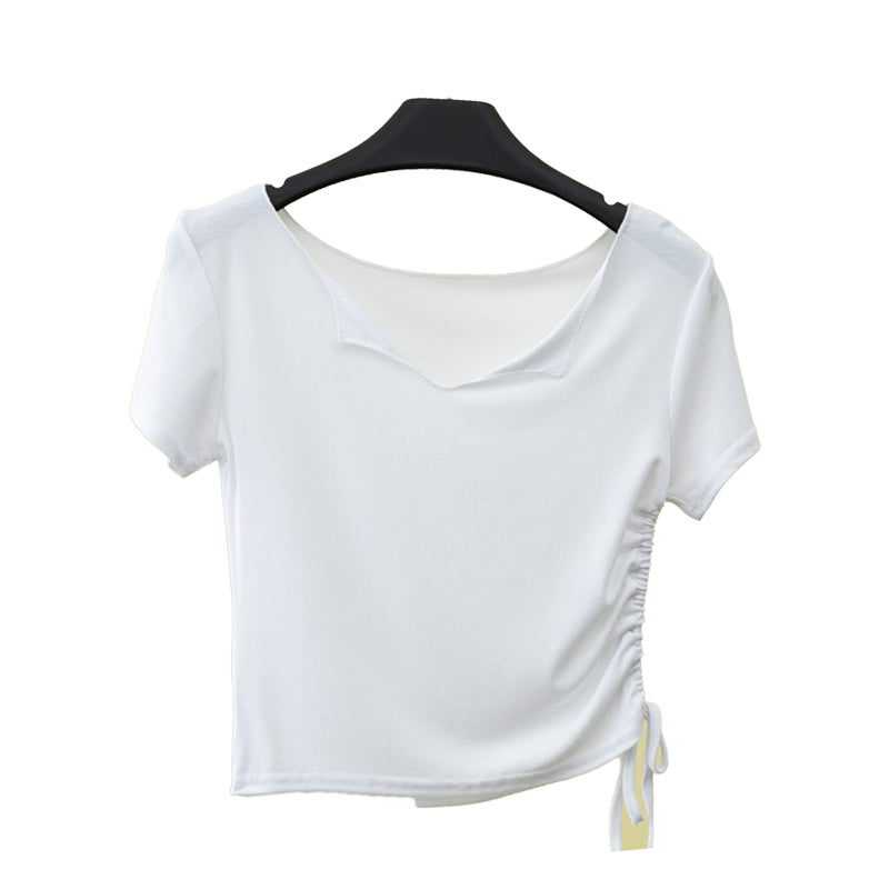 Streetwear High Quality Short Pure Color Short Sleeve Custom Heavyweight Screen Print Fashion t Shirt