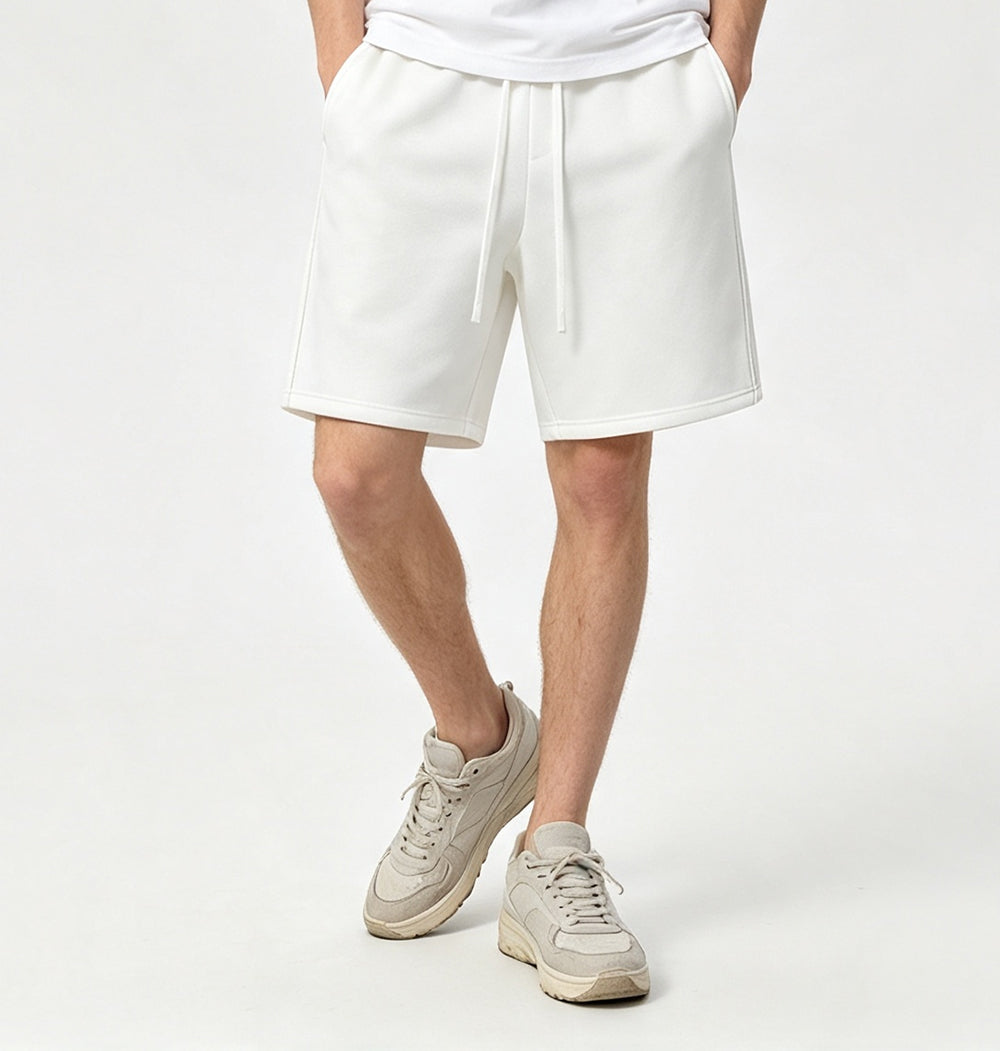 Oem Brand Men Shorts High Quality Heavy Duty Light Grip Fleece 500g Drawstring Over Knee Five Pocket Pants American Style Shorts