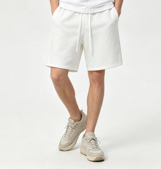 Oem Brand Men Shorts High Quality Heavy Duty Light Grip Fleece 500g Drawstring Over Knee Five Pocket Pants American Style Shorts