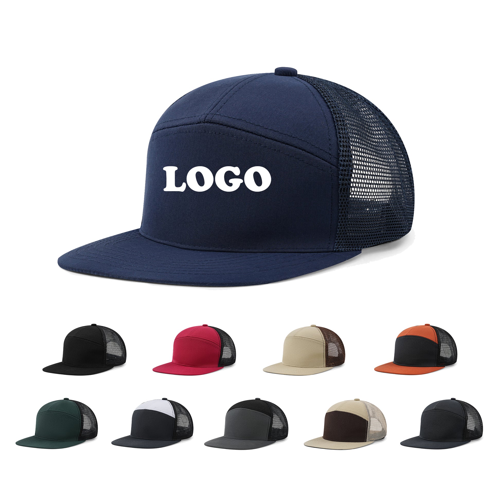 Breathable High Quality Cap Custom Multi Color Polyester Streetwear Sport Summer Fashion Design Embroidery logo Men's Caps