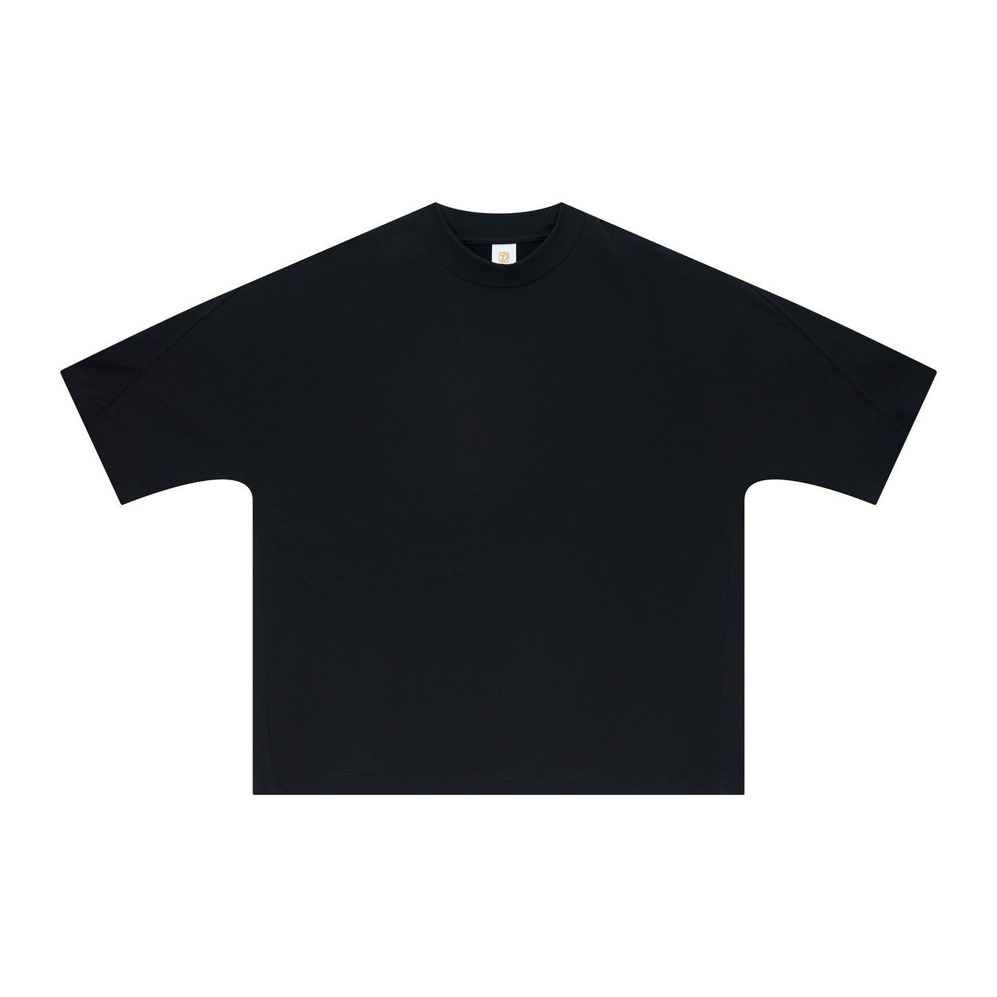 Streetwear Boxy Patchwork Tshirt 100% Cotton High Quality Customized Pure Color Fashion Casual Customized Men's T-shirts