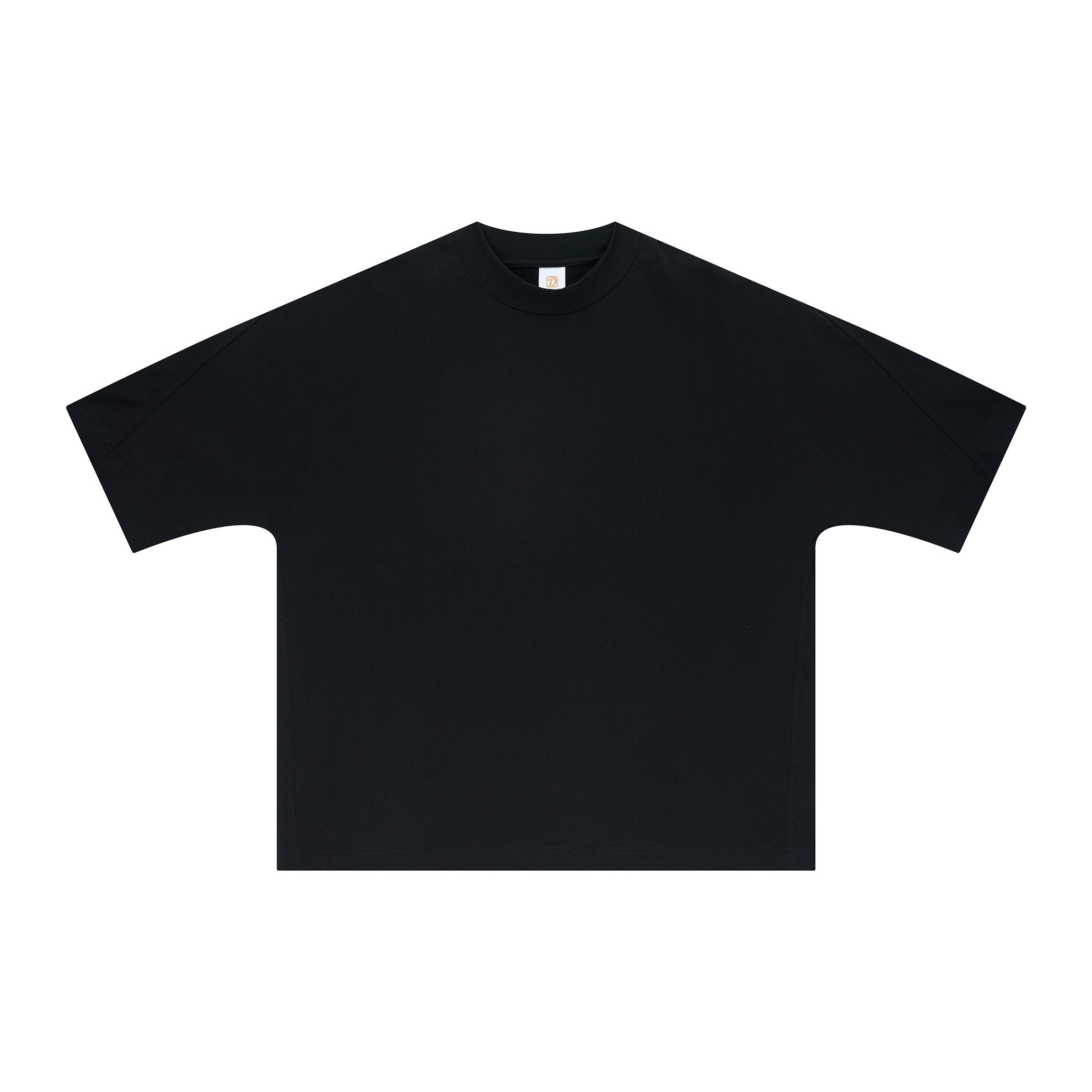 Streetwear Boxy Patchwork Tshirt 100% Cotton High Quality Customized Pure Color Fashion Casual Customized Men's T-shirts