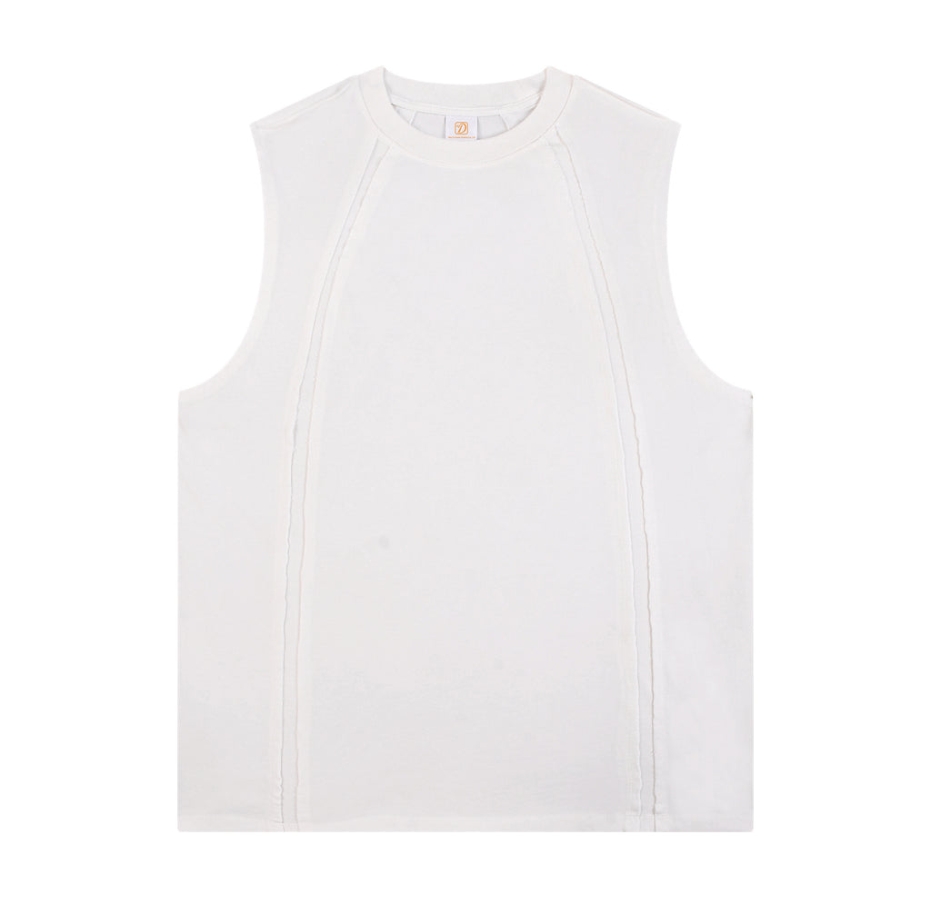 Gym T-shirt for Men Wax Printing Patchwork Sleeveless High Quality Customized Summer Streetwear Casual Sleeveless T-shirt