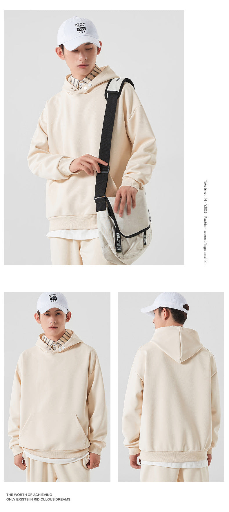 Heavyweight Wireless Streetwear High Quality Blank Custom Puff Printing Pure Color Oversized Men's Sweatpants and Hoodie Set