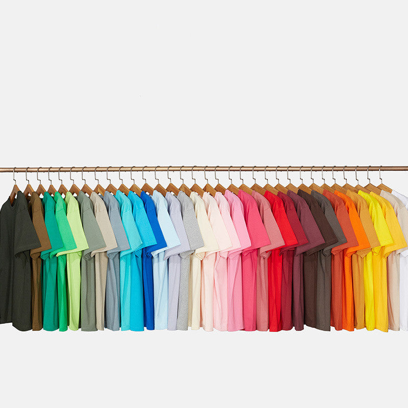 T-Shirts Manufacturers Heavy Weight Round Neck 100% Cotton High Quality Custom logo Distressed Embroidered Multicolored T-shirts