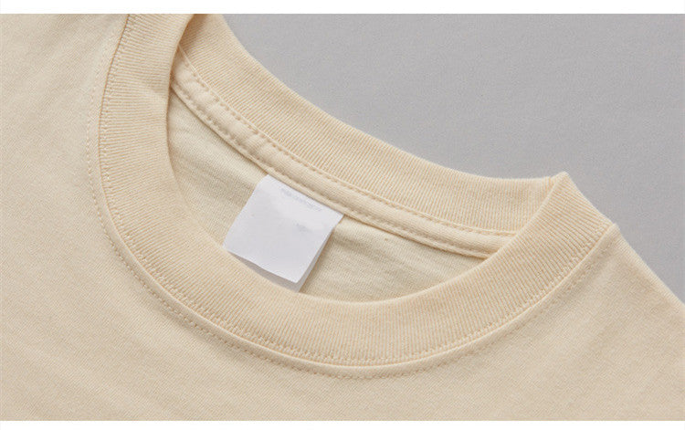 Wholesale High Quality Loose Heavy Cotton Heavyweight Black Drop Shoulder Streetwear High Quality Screen Print t Shirts