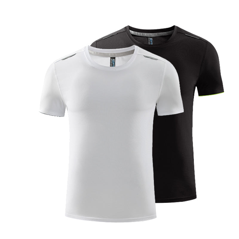 Men's T-shirts Plus Size Custom logo Round Neck Drop Shoulder Short Sleeve Quick-drying High Quality Heat Transfers for T-shirts