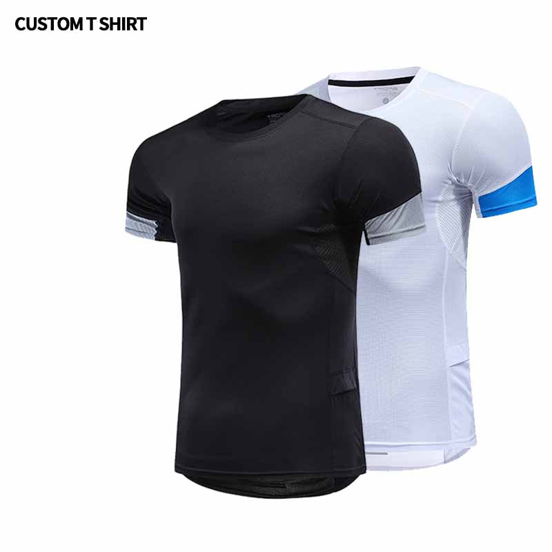Sublimation Shirts 100 Polyester High Quality Men's T-shirts Blank Quick-drying Custom Screen Print Drop Shoulder Short Sleeve Personalized T-shirt
