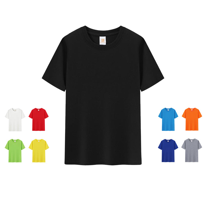 Custom Black Basic Tshirt Plus Size High Quality Round Neck Short Sleeve Blank Multi Color Drop Shoulder Plain Men's T-shirts