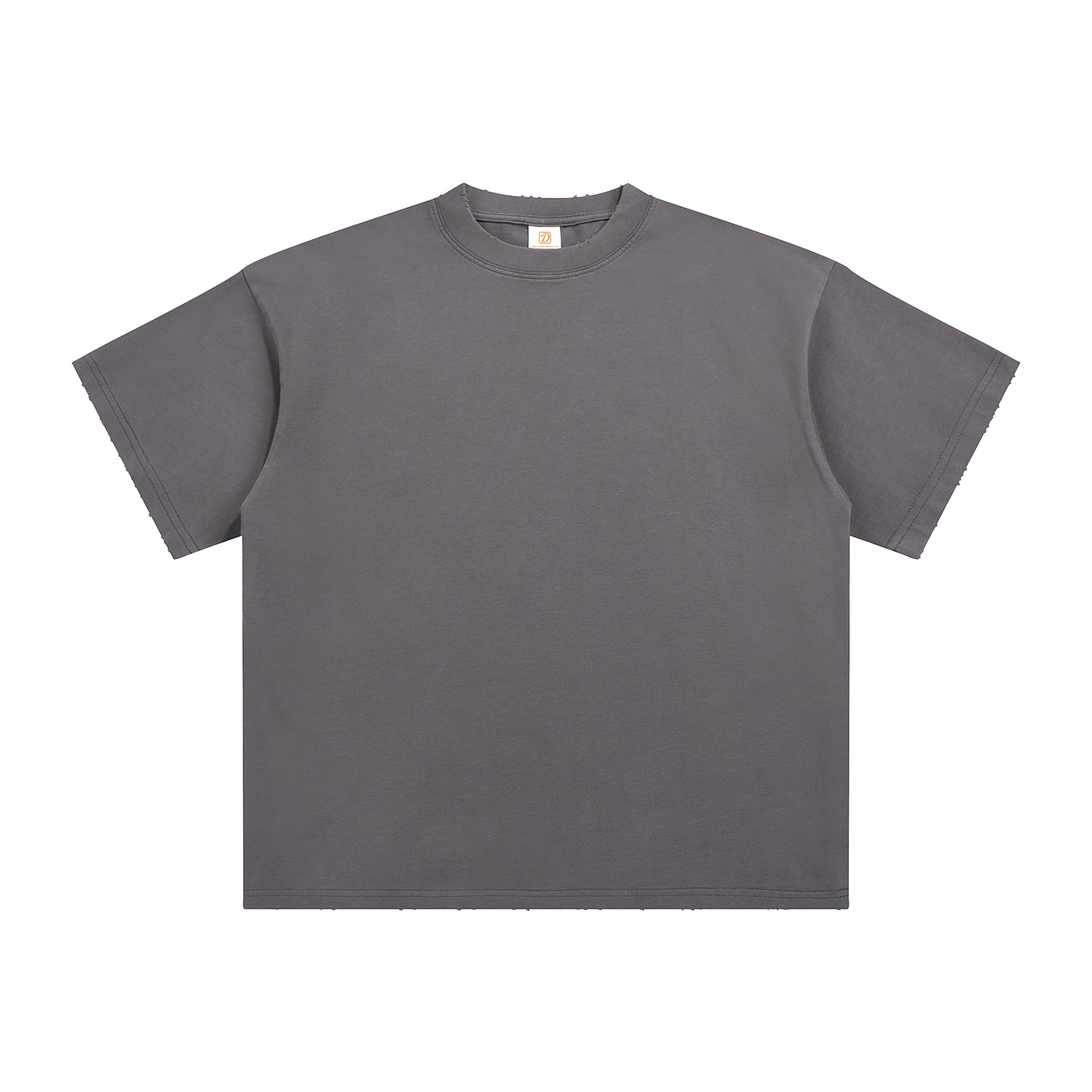 Custom Logo T-Shirt Heavyweight Streetwear High Quality Design Embroidery logo Broken Casual Short Sleeve t Shirt for Men