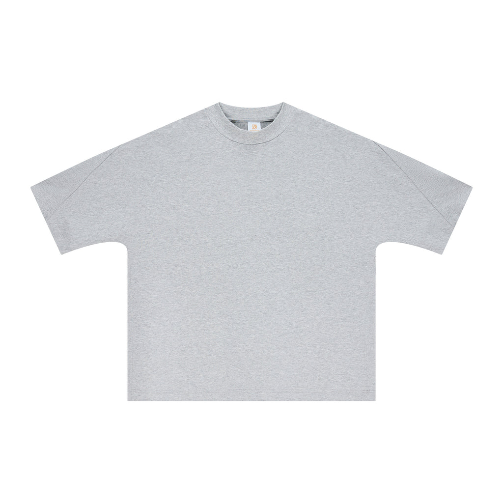 Streetwear Boxy Patchwork Tshirt 100% Cotton High Quality Customized Pure Color Fashion Casual Customized Men's T-shirts