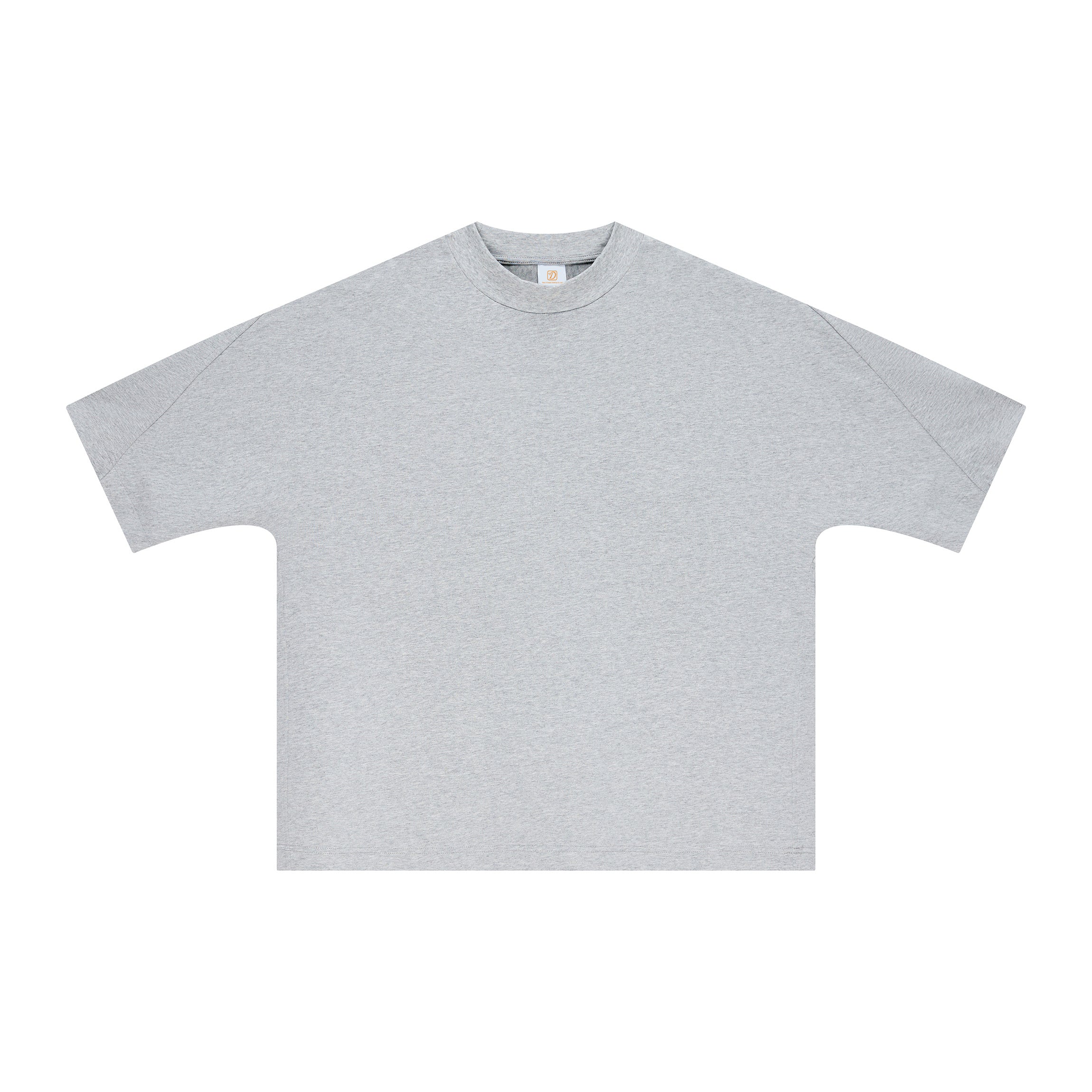 Streetwear Boxy Patchwork Tshirt 100% Cotton High Quality Customized Pure Color Fashion Casual Customized Men's T-shirts