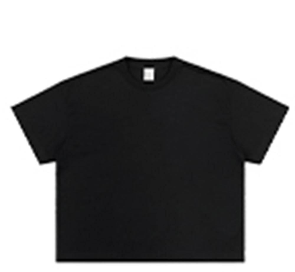 Oem Brand 400G Heavyweight Short Sleeved Men's Pure Cotton American Style Short Wide Cut Boxy Short Sleeved Men's T Shirt
