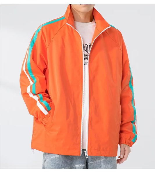 4 Color Outerwear Men's American Style Jacket Couple's Outdoor Casual Sports Coat Storm Jacket with Label on the Left Sleeve