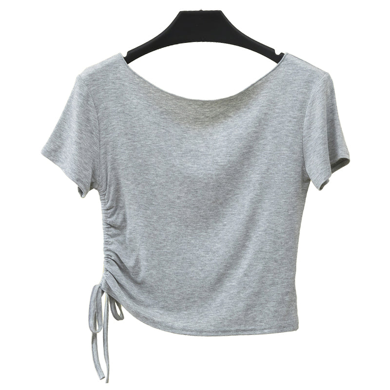 Streetwear High Quality Short Pure Color Short Sleeve Custom Heavyweight Screen Print Fashion t Shirt