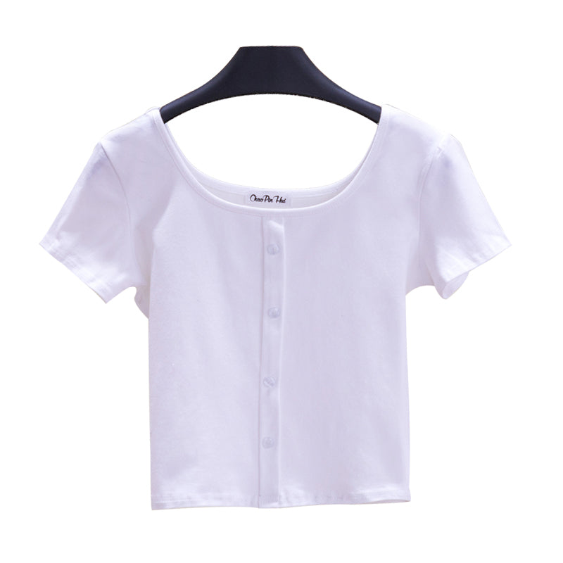 Manufacturers Cropped Tshir Casual Eco-friendly Customized Embroidered logo t Shirts American Design Crop Top for High Quality