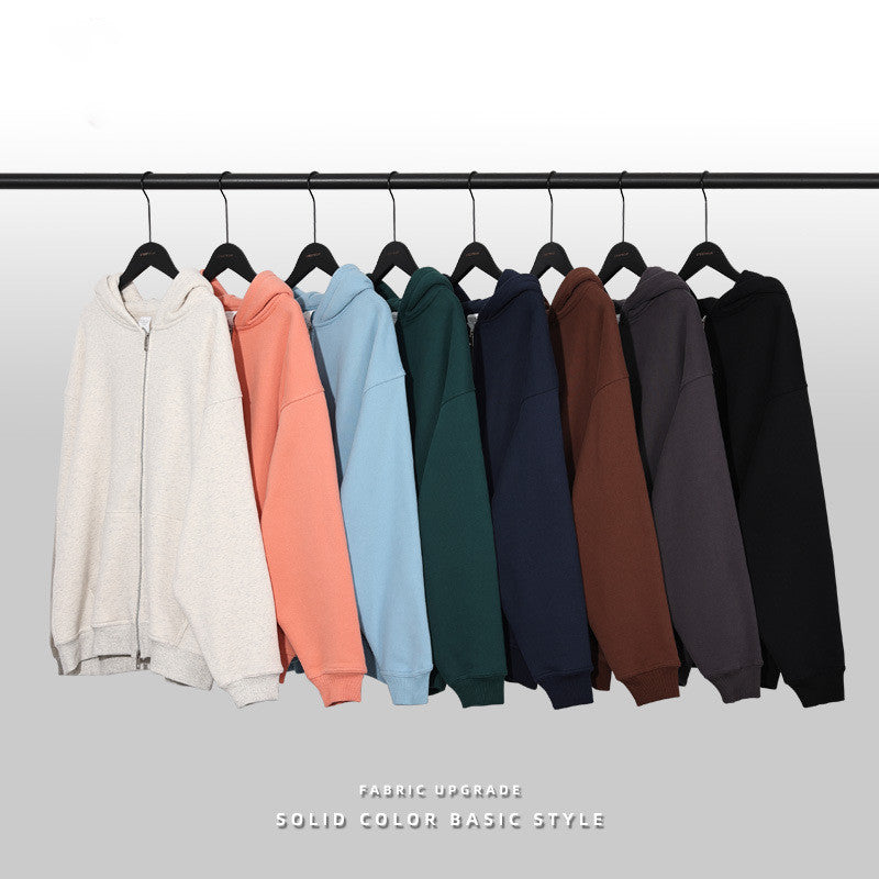 Heavyweight Polar Fleece Unisex High Quality Wireless Double Zipper Oversized Sublimation Streetwear Hoodie