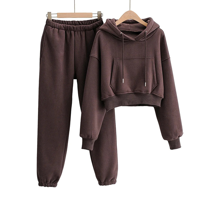 American Style Casual Hooded Pullover Hoodie and Sweatpants Set Suit Blank Hoodies High Quality Hoodie Fall and Winter Style
