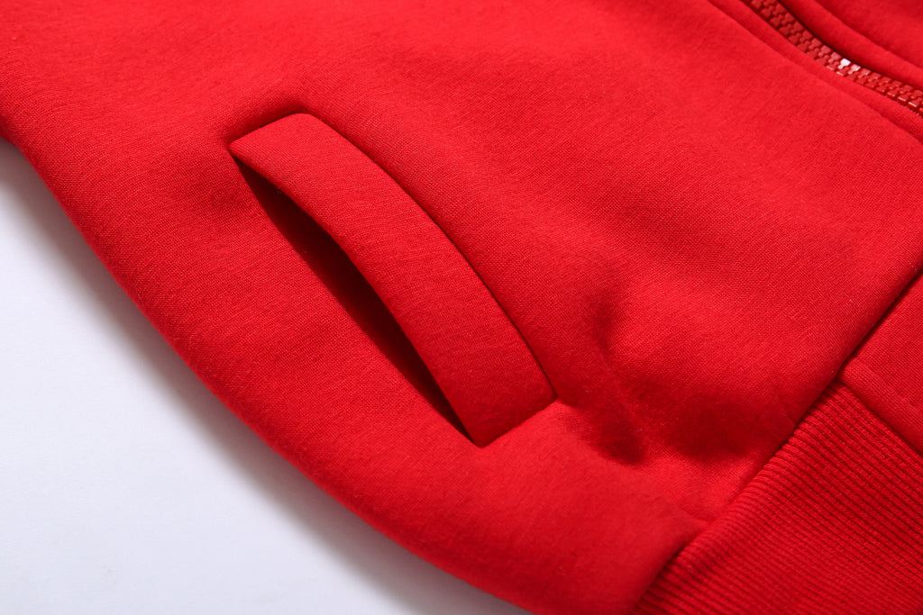 Custom Zip Polar Fleece Pure Color Heavyweight Streetwear Unisex High Quality Baby Winter Drop Shoulder Fashion Wholesale Hoodie