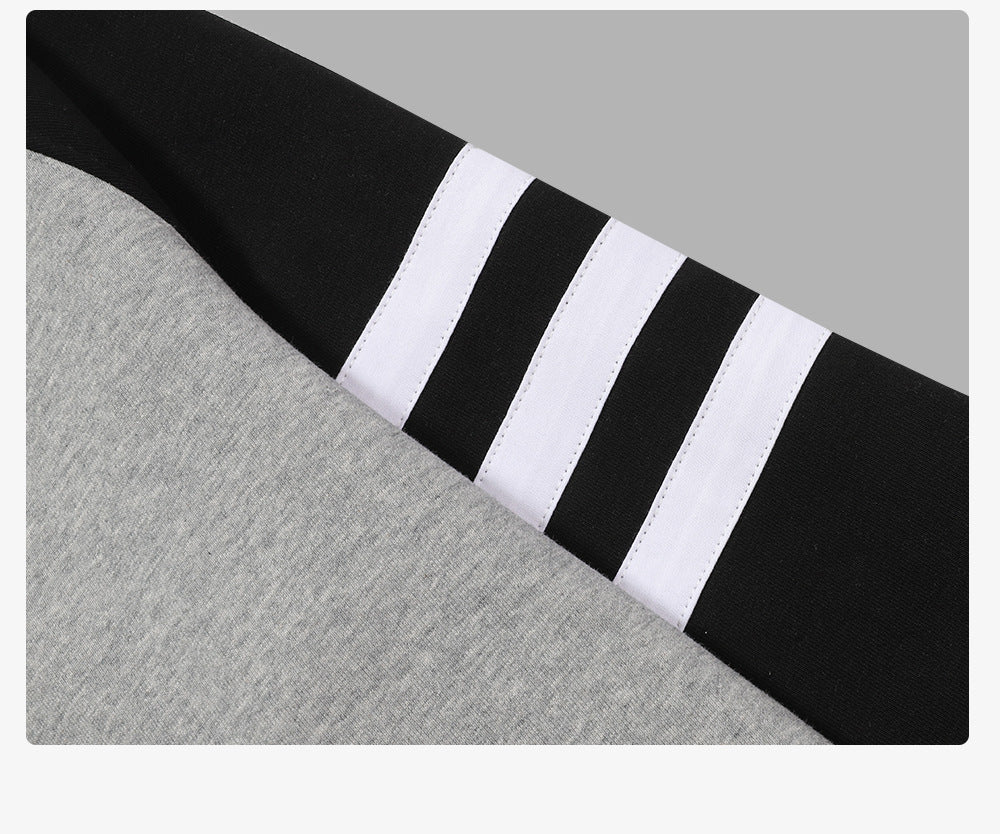 Heavyweight Pullover Polar Fleece Hoodie Loose High Quality Fashion Raglan Sleeve Bottoming Custom Contrasting-color Sweater