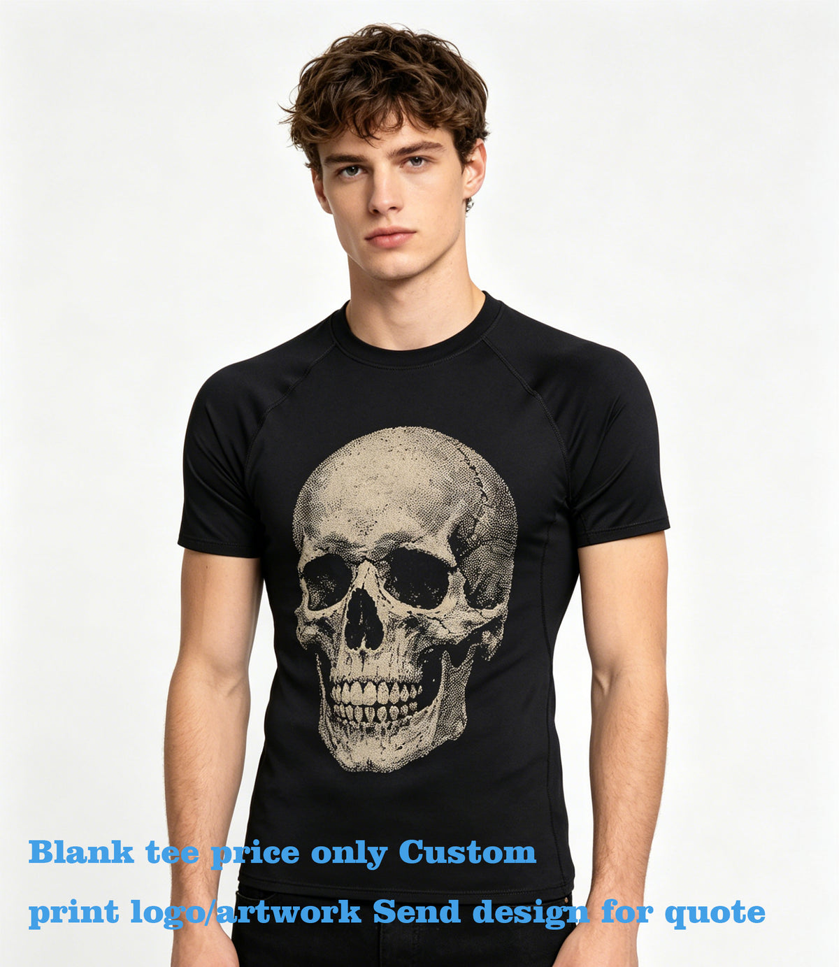 Custom Men's Quick-drying Shirt Sports Running Fitness Clothing Sweat-wicking High Elasticity Training Short Sleeved Top